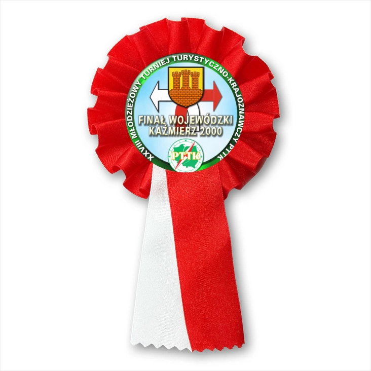 przypinka kotylion XXVIII Młodzieżowy Turniej Turystyczno-Krajoznawczy PTTK