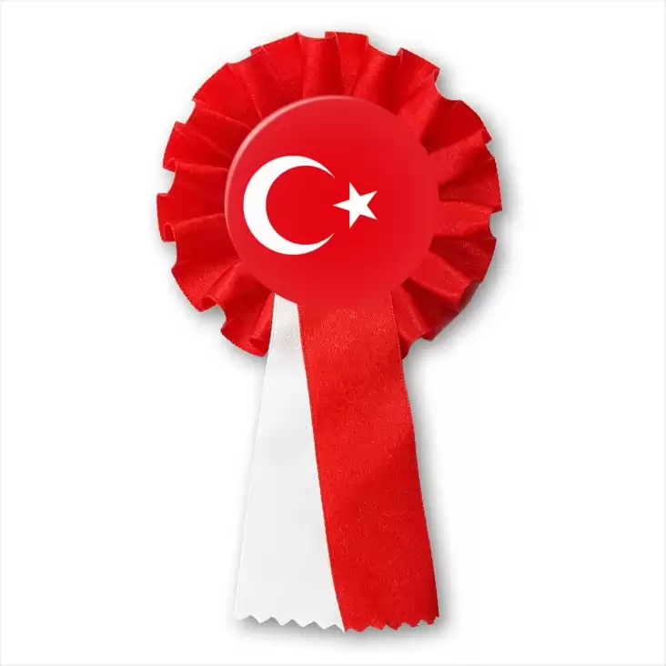przypinka kotylion Flaga Turcja