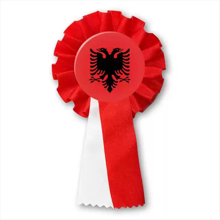 przypinka kotylion Flaga Albania