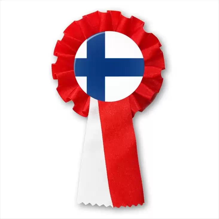 przypinka kotylion Flaga Finlandia