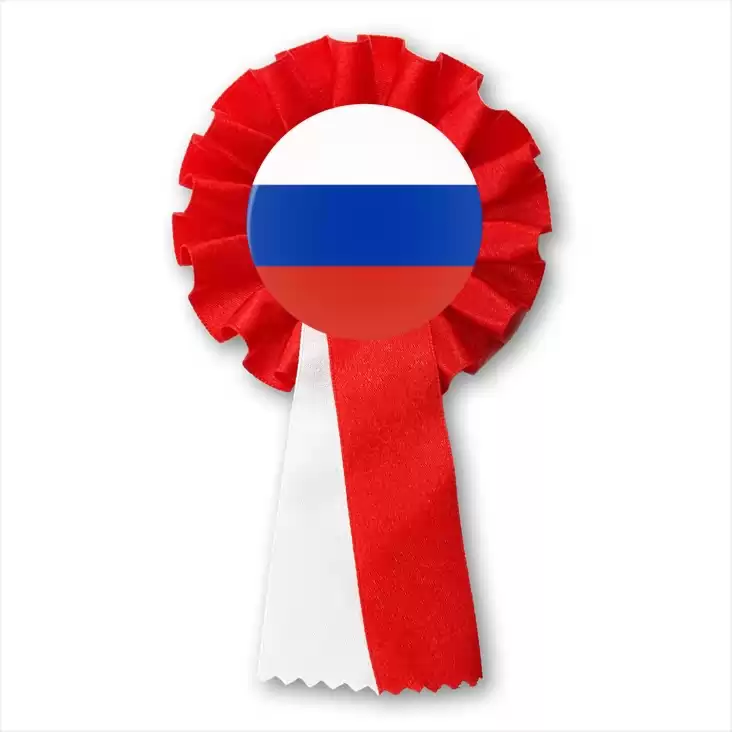 przypinka kotylion Flaga Rosja