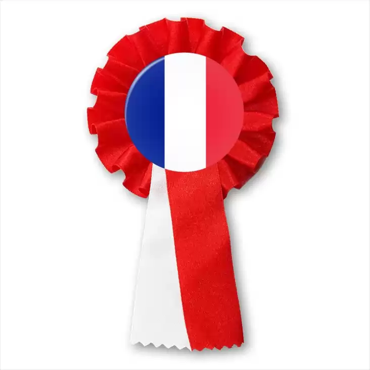 przypinka kotylion Flaga Francja