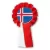Przypinka kotylion Flaga Islandia