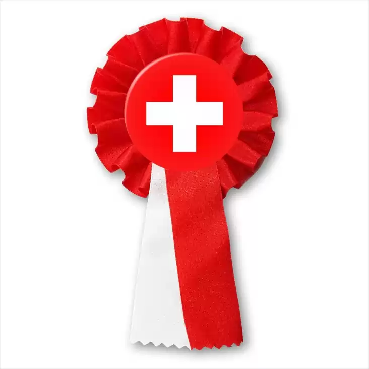 przypinka kotylion Flaga Szwajcaria