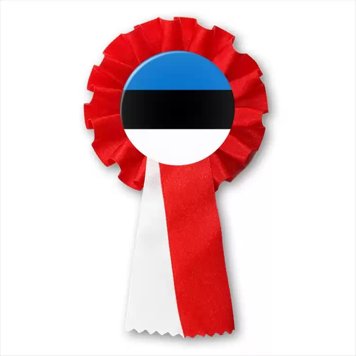 przypinka kotylion Flaga Estonia