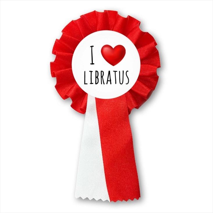 przypinka kotylion I love Libratus