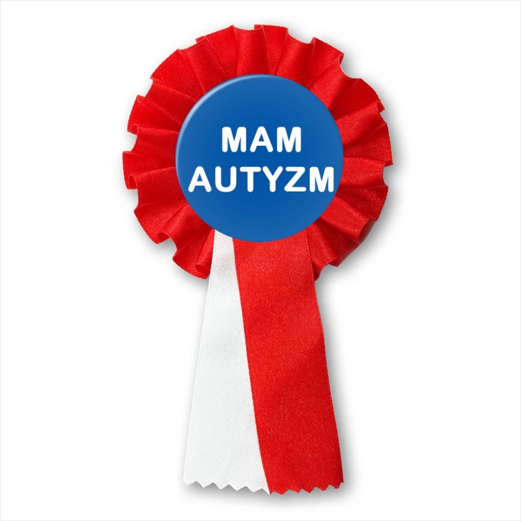 przypinka kotylion Mam autyzm