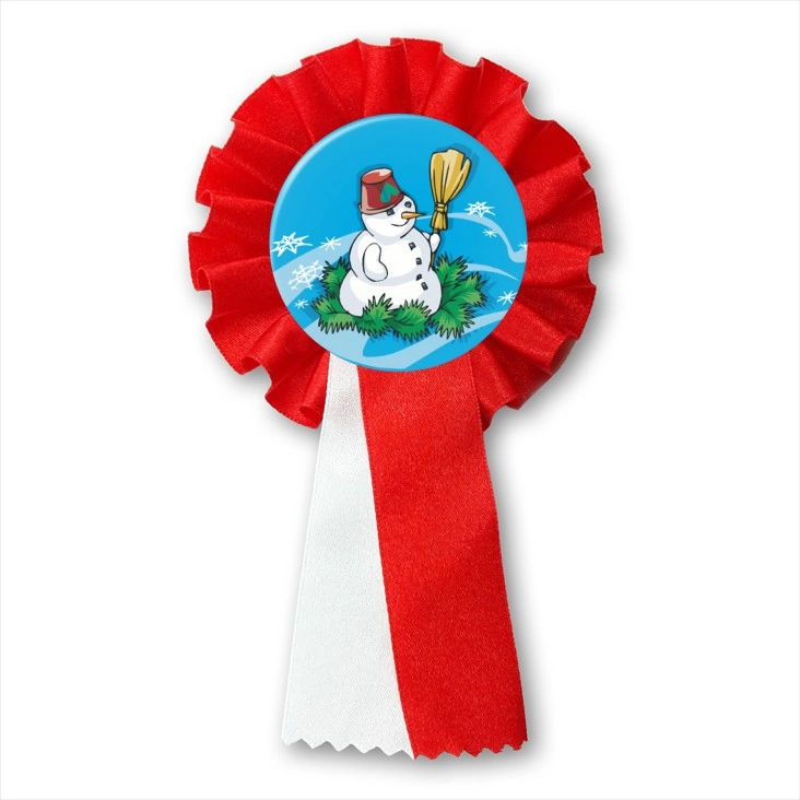 przypinka kotylion Bałwan