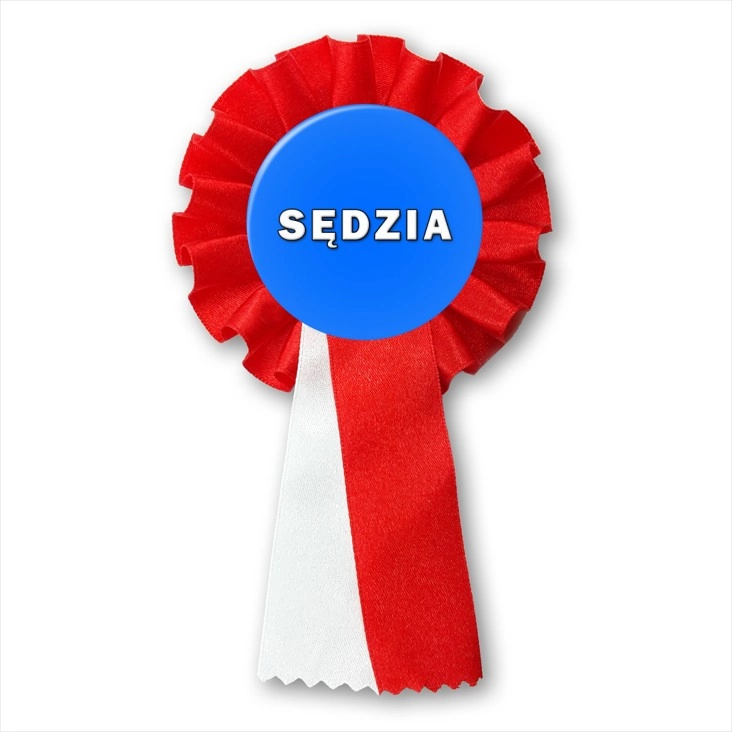 przypinka kotylion Sędzia