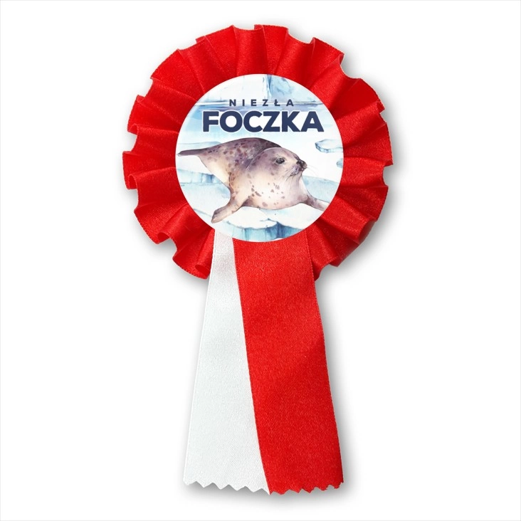 przypinka kotylion Niezła foczka