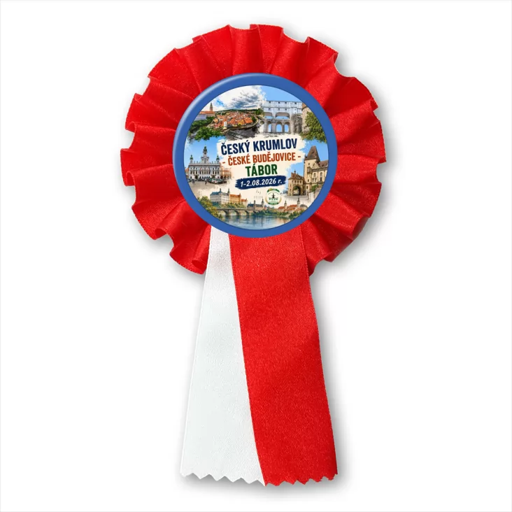 przypinka kotylion PTTK Nysa Cesky Krumlov Budejovice Tabor