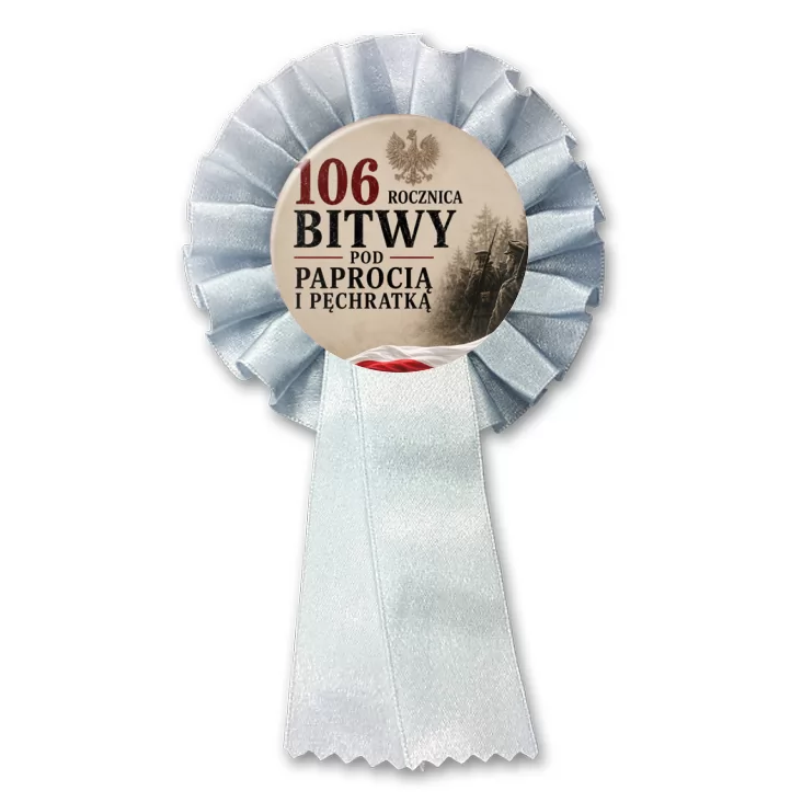 przypinka kotylion 106. rocznica Bitwy pod Paprocią