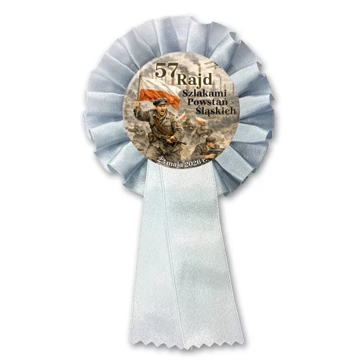 przypinka kotylion 57 Rajd Szlakami Powstań Sląskich