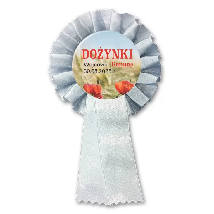 przypinka kotylion Dożynki Gminne Wojnowo 2025