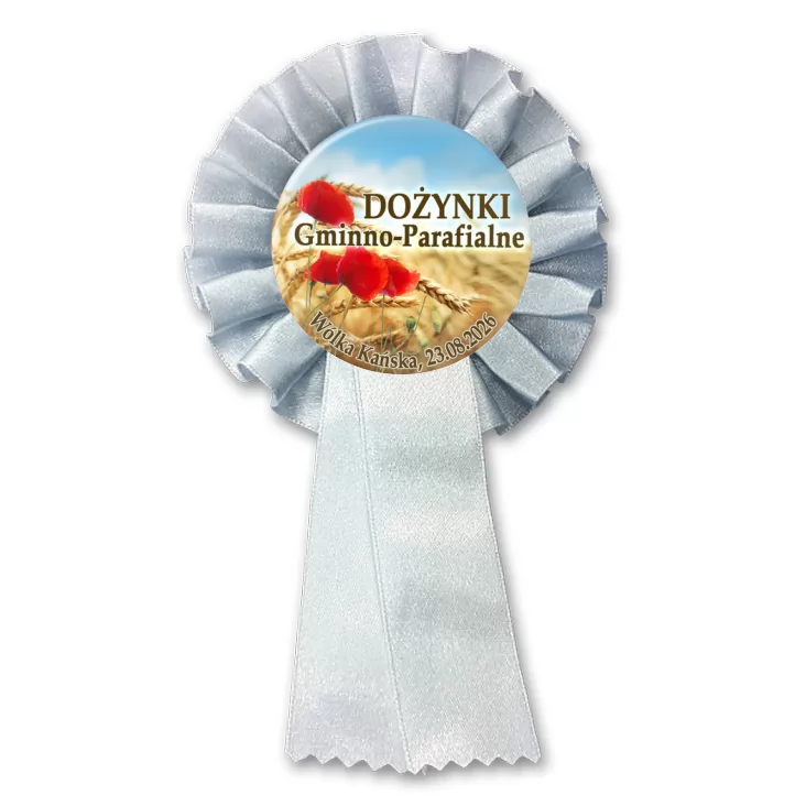 przypinka kotylion Dożynki Gminno-Parafialne Wólka Kańska