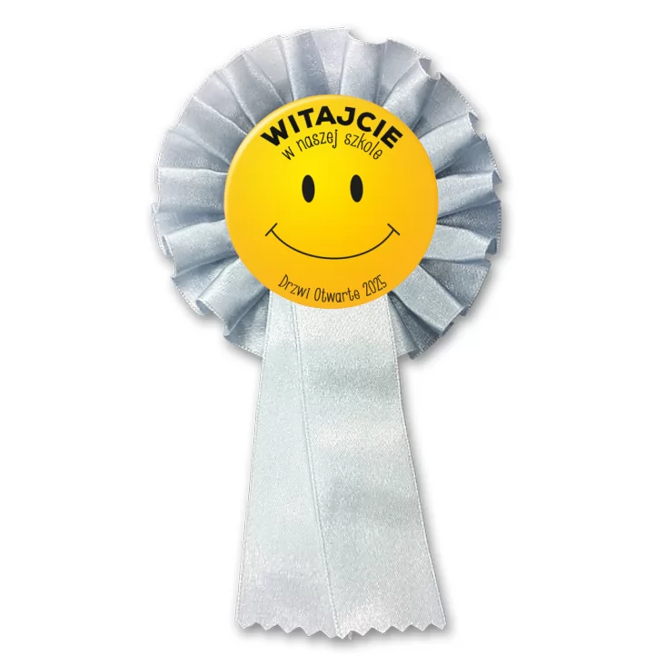 przypinka kotylion Drzwi Otwarte Witajcie w naszej szkole