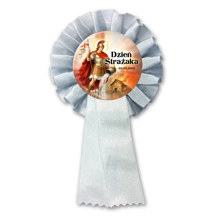 przypinka kotylion Dzień Strażaka Patron strażaków św. Florian