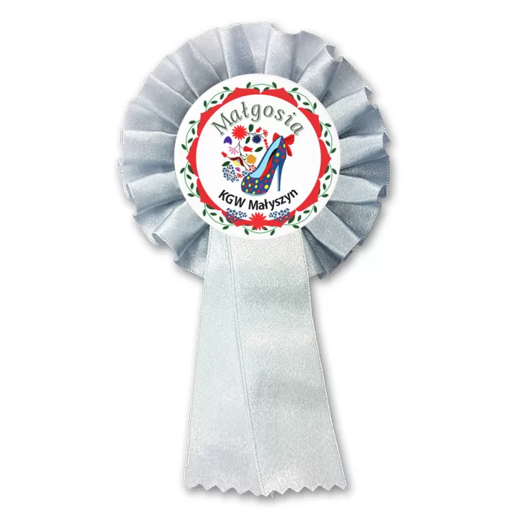 przypinka kotylion KGW Małyszyn