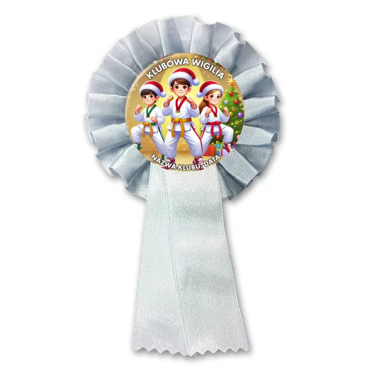 przypinka kotylion Klubowa wigilia taekwondo