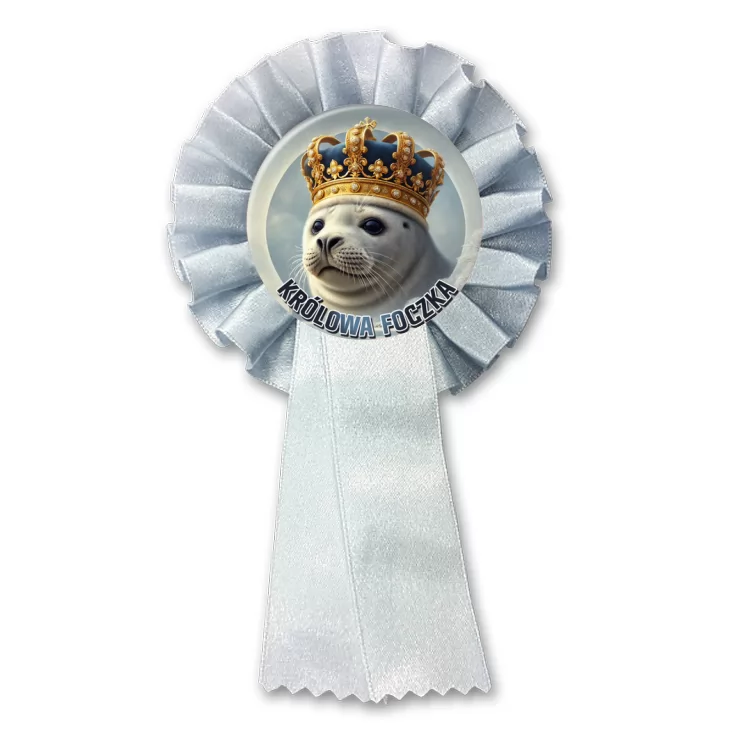 przypinka kotylion Królowa Foczka