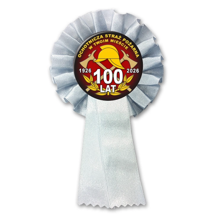 przypinka kotylion Ochotnicza Straż Pożarna Jubileusz