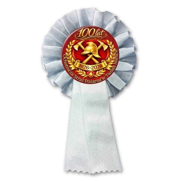 przypinka kotylion Ochotnicza Straż Pożarna w Twoim Mieście
