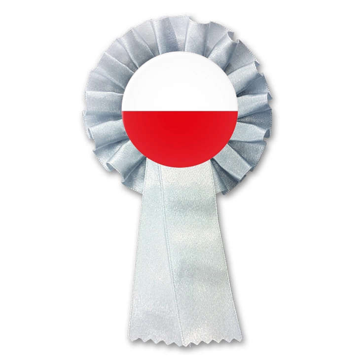 przypinka kotylion Polska biało-czerwona flaga