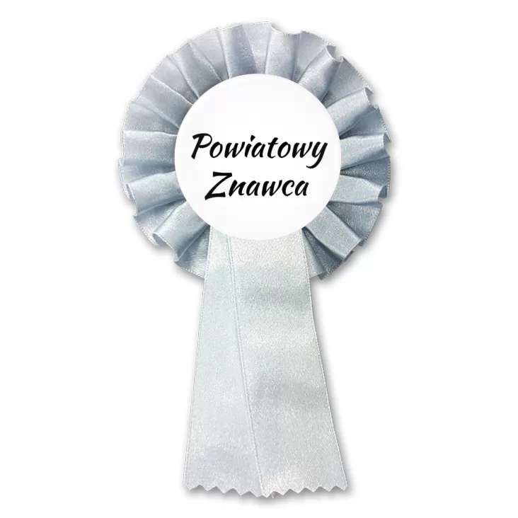 przypinka kotylion Powiatowy znawca