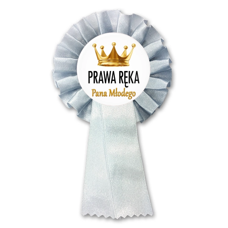 przypinka kotylion Prawa ręka Pana Młodego