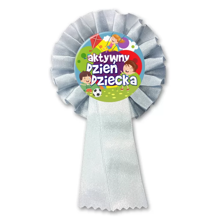 przypinka kotylion Aktywny Dzień Dziecka