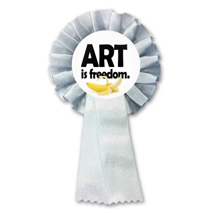 przypinka kotylion Art is freedom