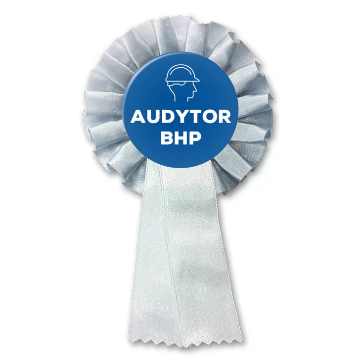 przypinka kotylion Audytor BHP