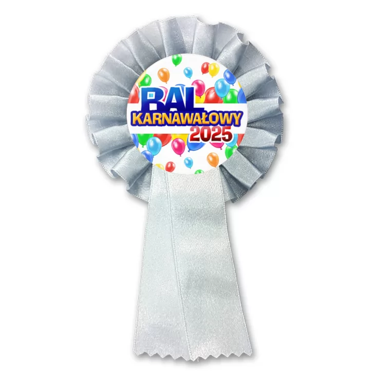 przypinka kotylion Bal Karnawałowy w balonach