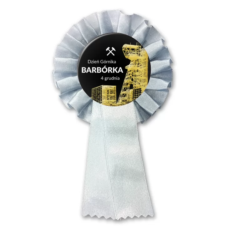 przypinka kotylion Barbórka Dzień Górnika