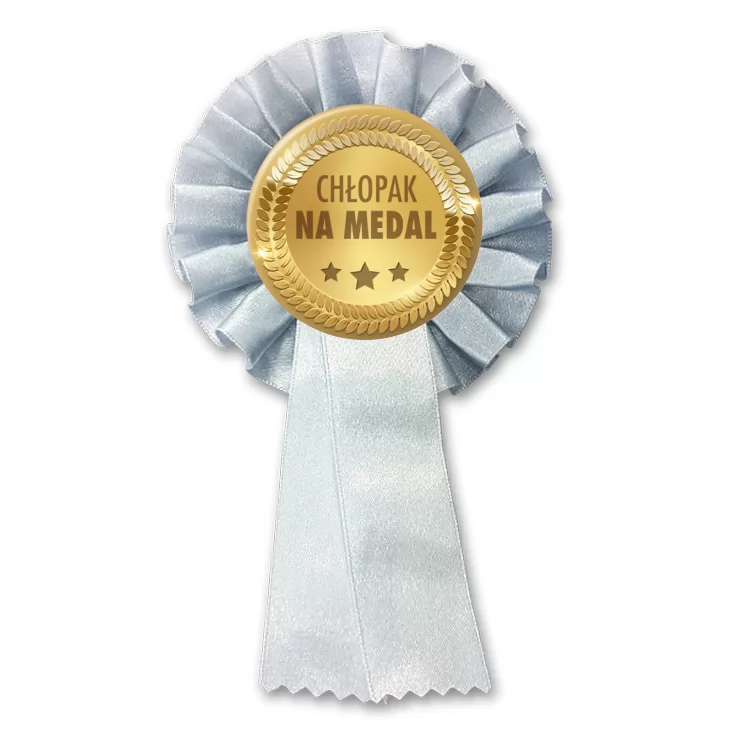 przypinka kotylion Chłopak na medal Dzień Chłopaka