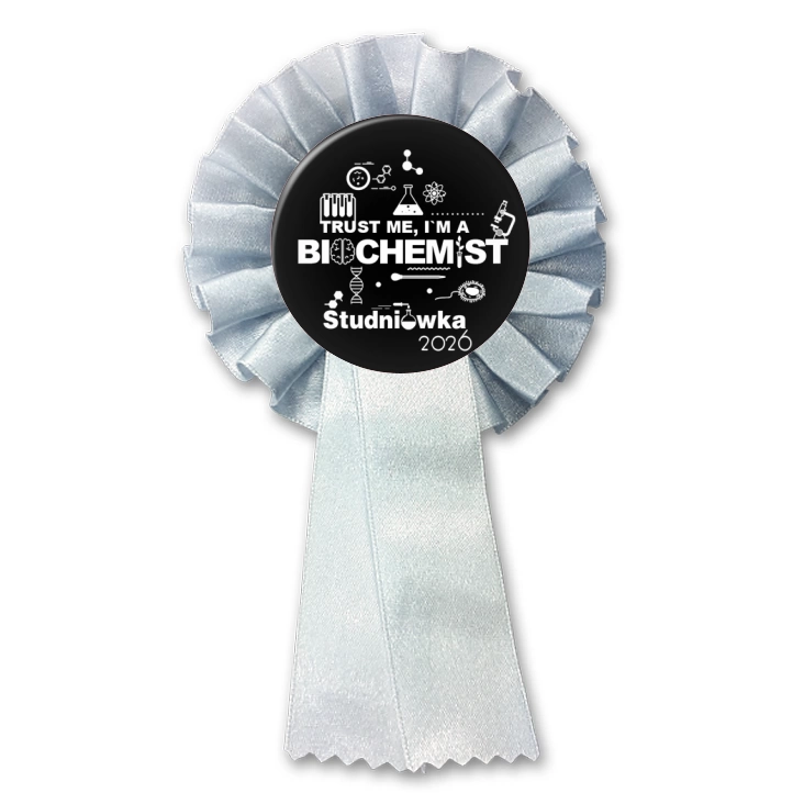 przypinka kotylion Studniówka trust me I am biochemist