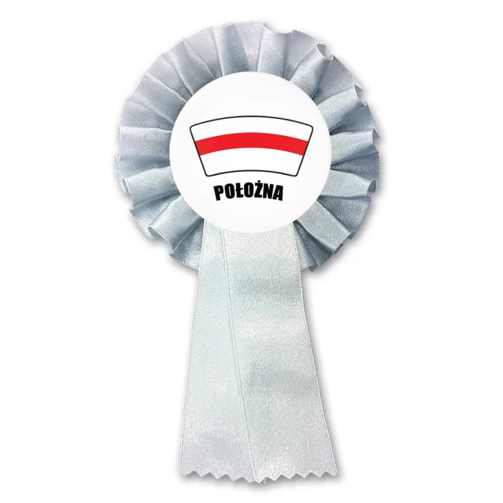 przypinka kotylion Czerwony czepek położna