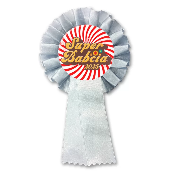 przypinka kotylion Dzień Babci - Super Babcia