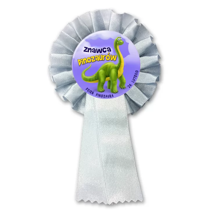 przypinka kotylion Znawca Dinozaurów