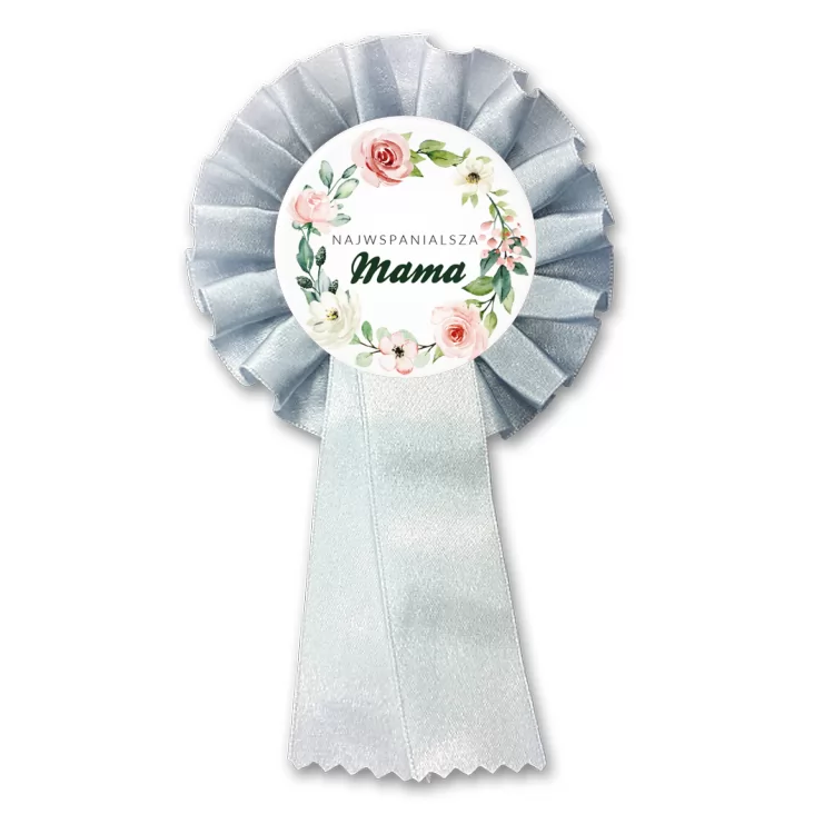 przypinka kotylion Dzień Mamy Najwspanialsza Mama