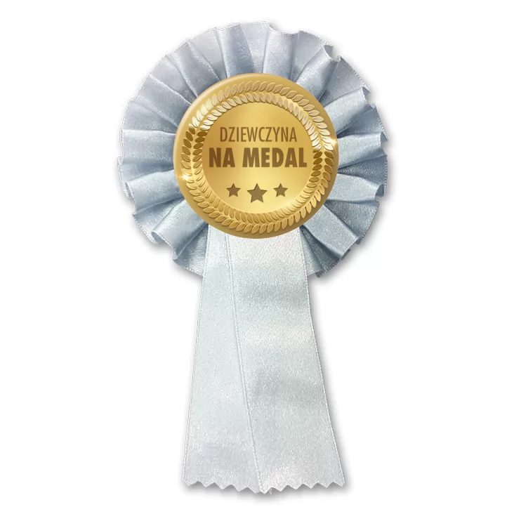 przypinka kotylion Dziewczyna na medal