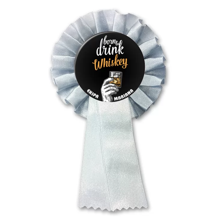przypinka kotylion Ekipa Mariana Born to drink whiskey