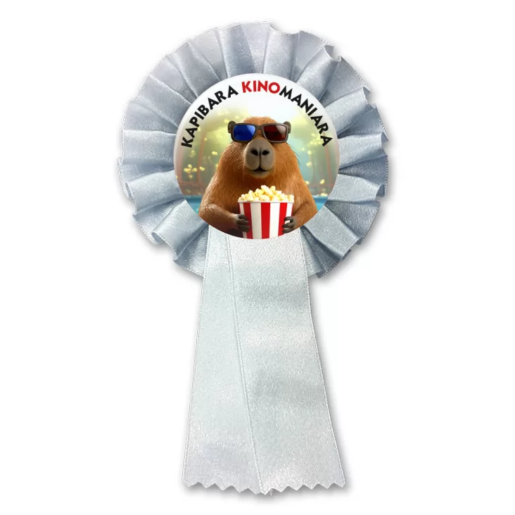 przypinka kotylion Kapibara kinomaniara