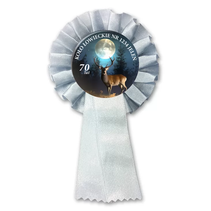 przypinka kotylion Koło Łowieckie Jeleń Jubileusz