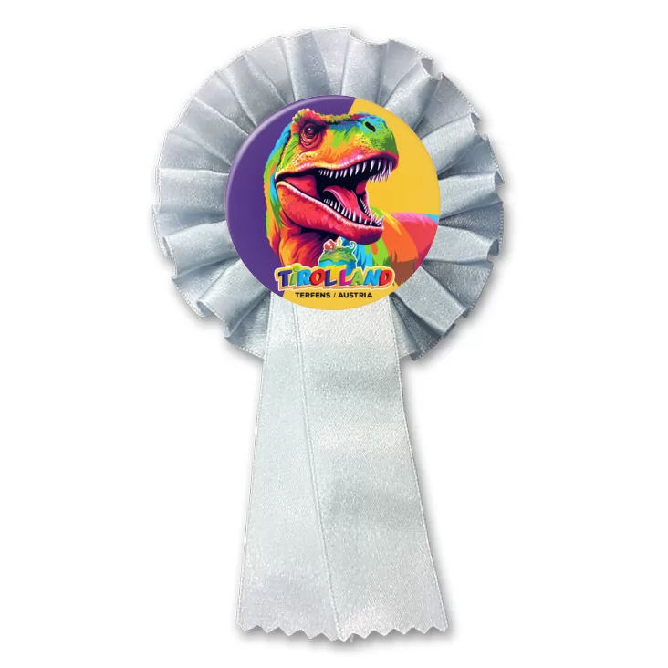 przypinka kotylion Kolorowy tyranozaur Tirolland
