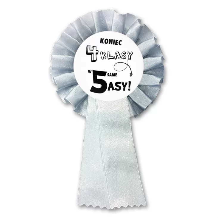przypinka kotylion Koniec 4 klasy