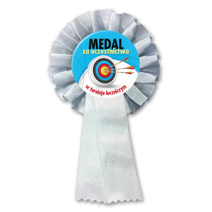 przypinka kotylion Medal za uczestnictwo u turnieju łuczniczym