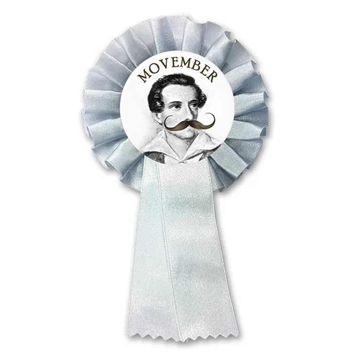 przypinka kotylion Movember Juliusz Słowacki