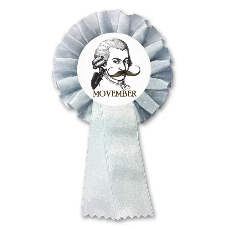 przypinka kotylion Movember Mozart