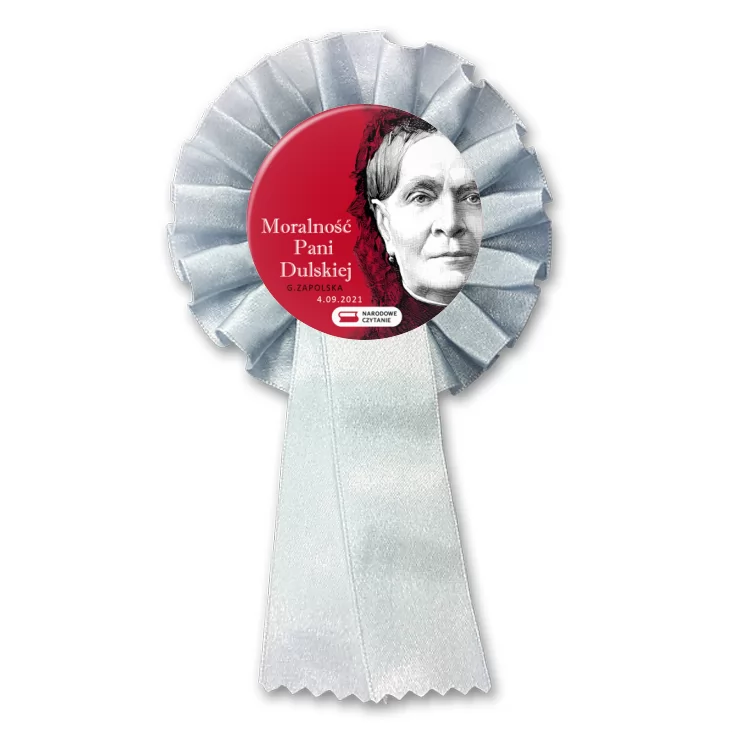przypinka kotylion Narodowe Czytanie
